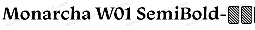 Monarcha W01 SemiBold字体转换